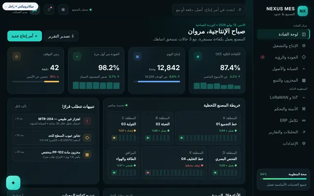 NEXUS MES Smart Manufacturing